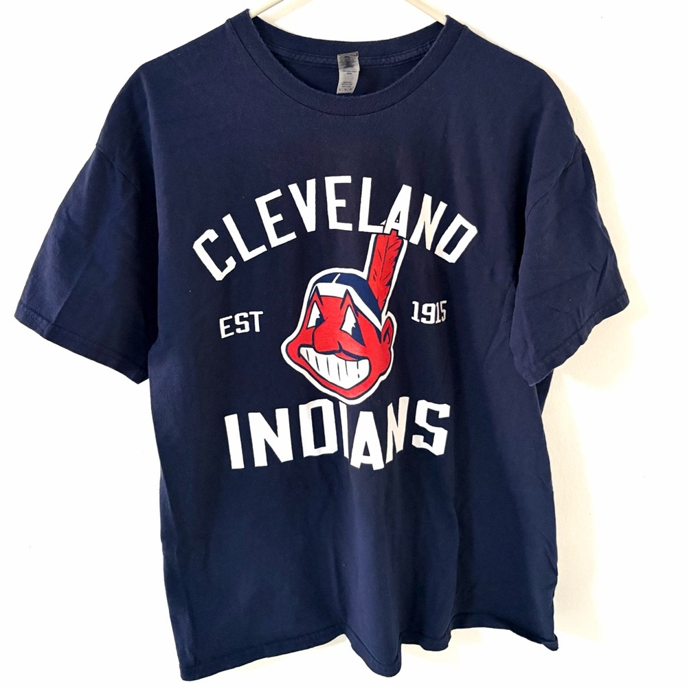 Vintage MLB Cleveland Indians Baseball T-Shirt, Size: XL